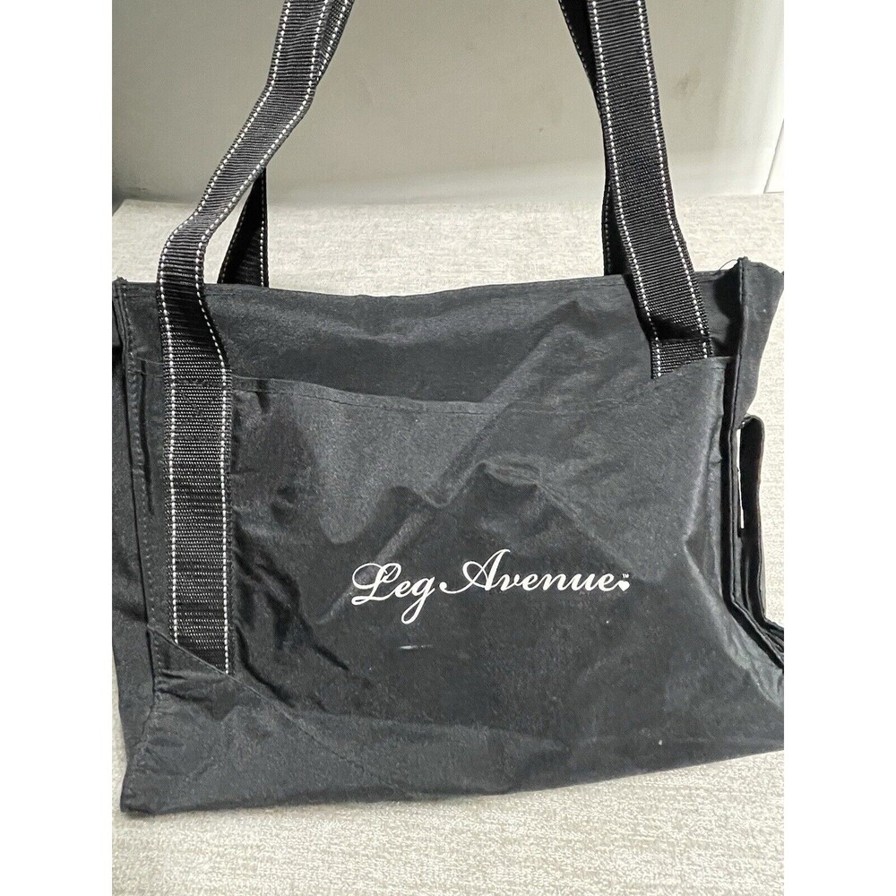 Leg Avenue Tote Bag Black Medium Pockets Sholder Strap